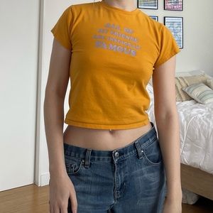 lonely ghost (indy blue) y2k collection baby tee